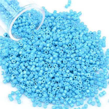 11/0 Mini Glass Beads – 2000PCS Small Cylindrical Beads for DIY Jewelry Making, Necklaces & Bracelets, 10g/Pack