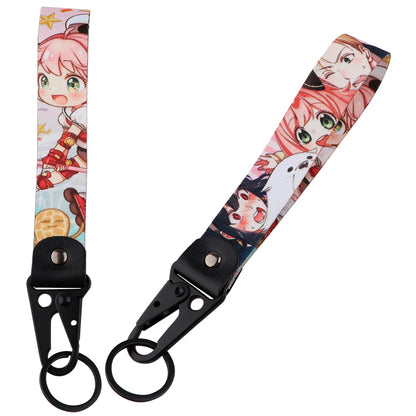 Anime Eagle Beak Keychain – Cool Short Lanyard for Phone, Badge Holder & USB Pendant