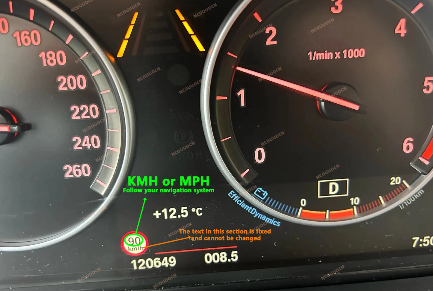BMW Speed Limit Info Module — SLI Emulator Dashboard Display for F/G Series with NBT CIC ID7