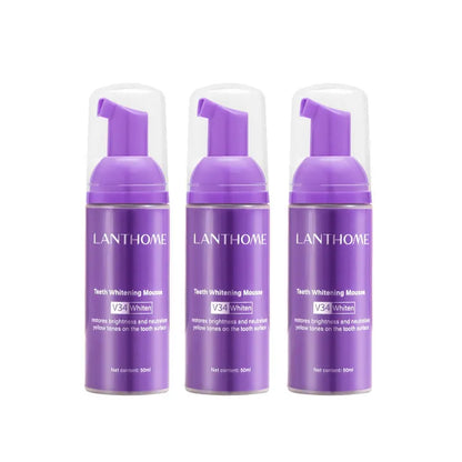 50ML V34 Purple Whitening Toothpaste – Brighten Teeth, Remove Stains & Foam Cleaning for Oral Care