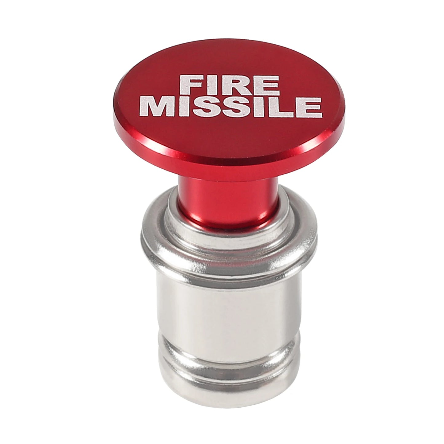 Fire Missiles Button Car Cigarette Lighter – Anodized Aluminum 12V Replacement for Most Vehicles