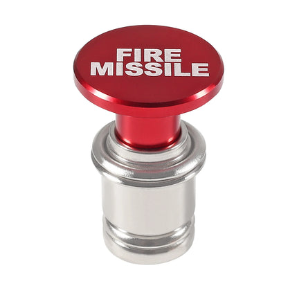 Fire Missiles Button Car Cigarette Lighter – Anodized Aluminum 12V Replacement for Most Vehicles