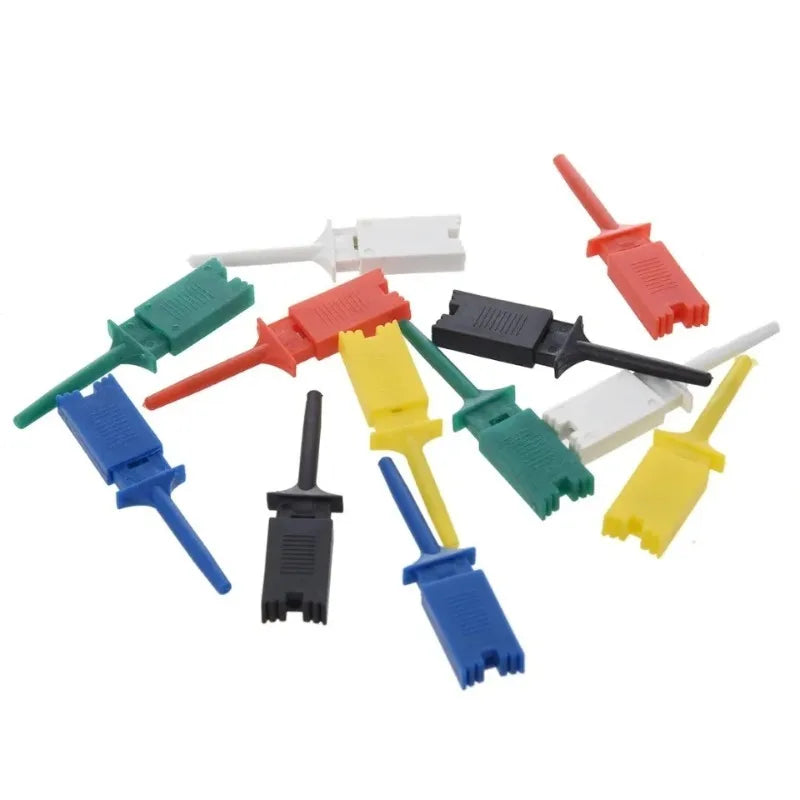 10PCS SMD IC Test Hook Clips - PCB Probe Grabbers for Electronic Component Inspection & Repair