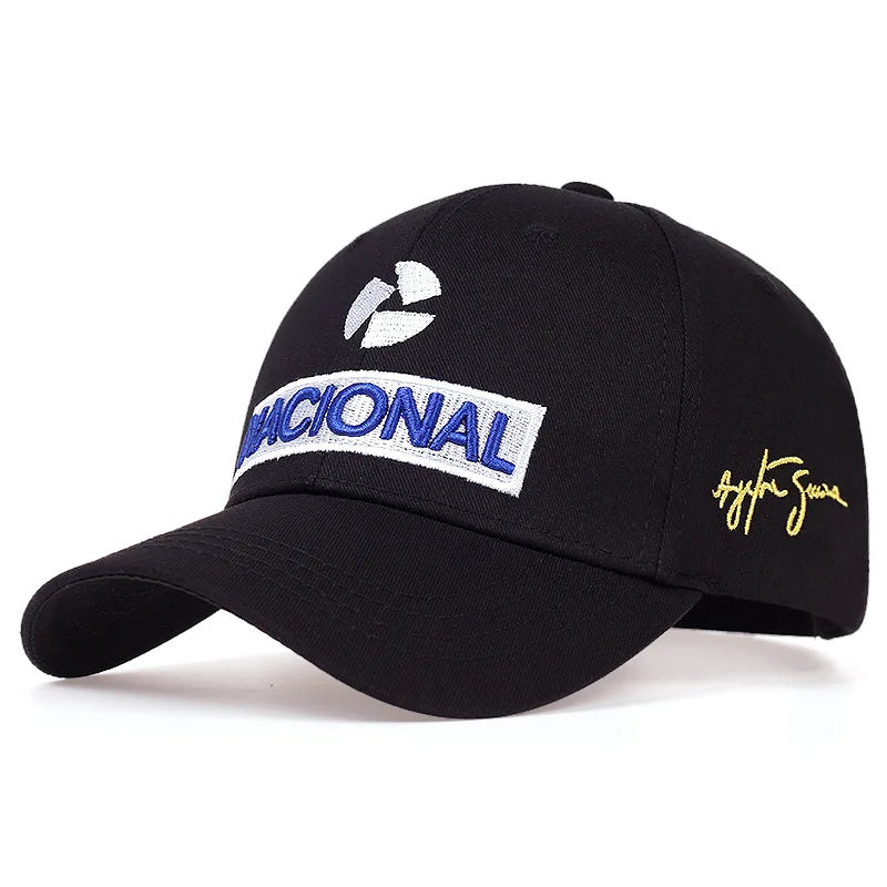 Ayrton Senna Racer Embroidered Cap - Outdoor Sun Protection Baseball Hat