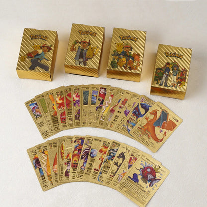55/100pcs Pokémon VMAX & GX Pikachu Card Set – Rare Battle Trainer Collection for Kids & Gift Toy