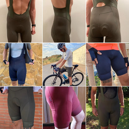 YKYWBIKE Men's Cycling Bib Shorts - Outdoor Bike Ride Padded Tights, 6 Hours Comfort, MTB Cycling Clothing for Men