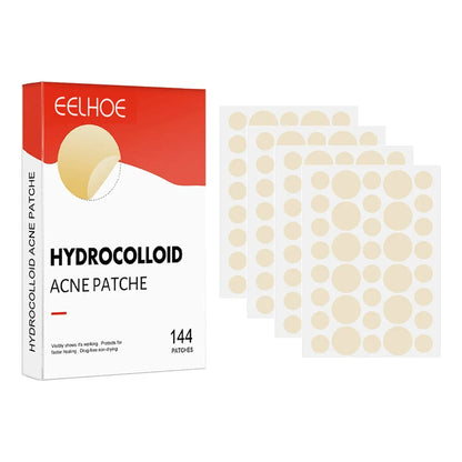 144-Piece Invisible Acne Patches - Pimple Cover Stickers for Daily Facial Skincare and Spot Care