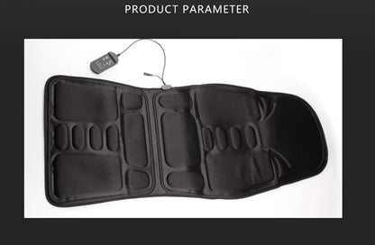 Electric Lumbar Massage Cushion | Car, Home & Office Heated Vibrating Neck & Back Pain Relief Pad
