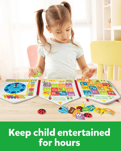 Montessori Busy Board for Toddlers – Sensory Busy Book for Early Education & Fine Motor Skills Learning Toys