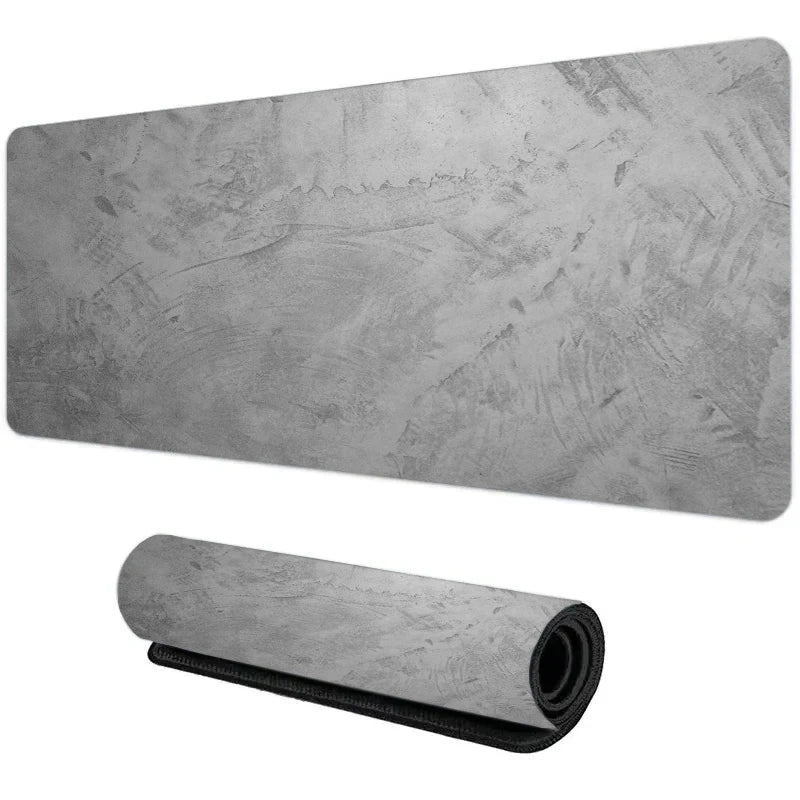 Gray Texture XXL Gaming Mouse Pad – Large 90x40cm Rubber Anti-Slip Desk Mat for Computer Office and Gaming