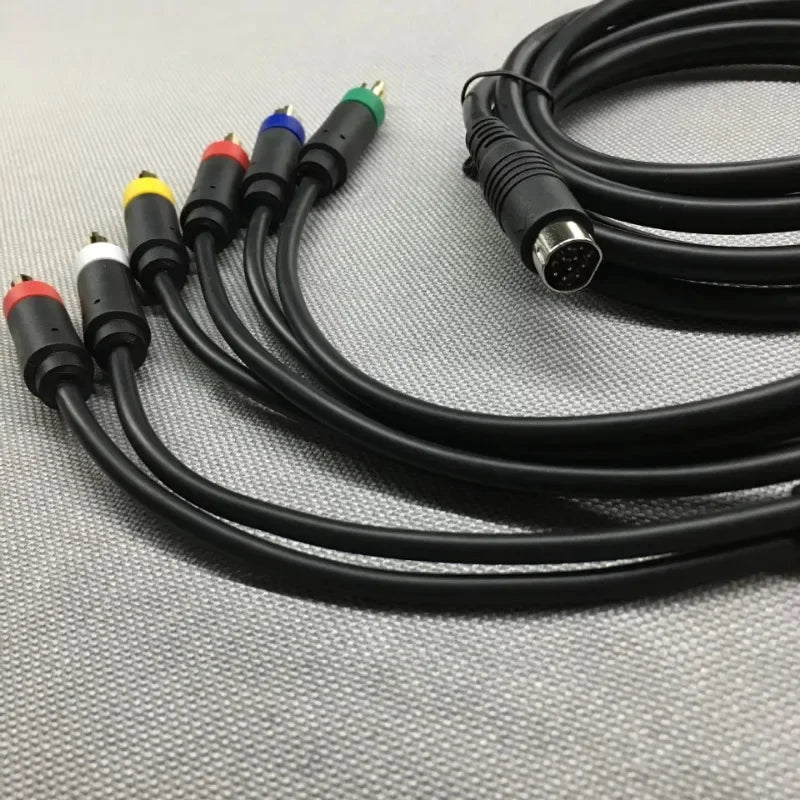 SEGA Saturn RGB/RGBS RCA Composite AV Cable – RGB+Sync Video Cord for PVM, BVM, NEC XM & UpScaler BNC Retro Gaming Display