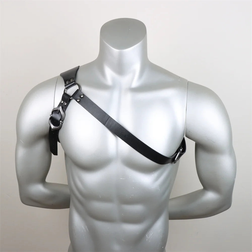 Medieval Sword Shoulder Double Back Scabbard - PU Leather Rapier Sheath with Buckle Strap for Viking Knight Cosplay
