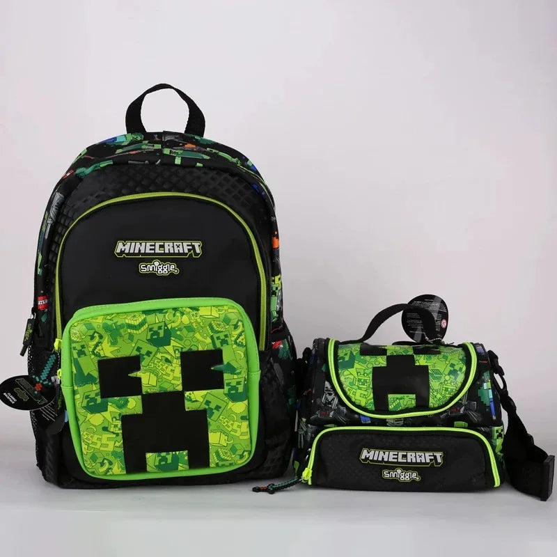 Genuine Australia Smiggle School Bag Set – Children's Backpack with Lunch Box, Pencil Case, Wallet, and Water Cup – Perfect Student Gift