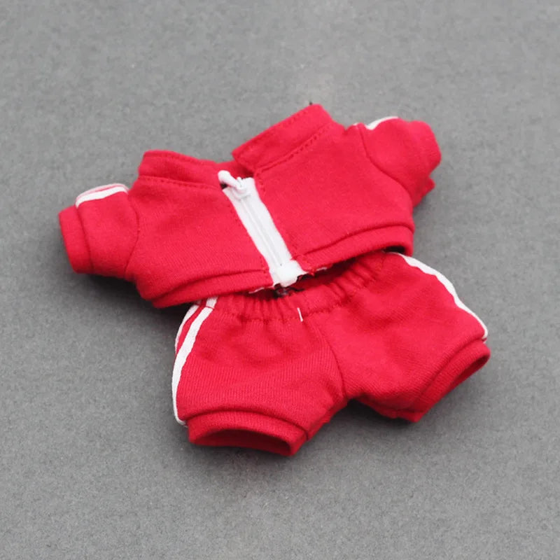Fashion Sports Outfit for 15cm/17cm Labubu Dolls – Peaked Cap Suit Ropa Labubu Doll Clothes Accessories