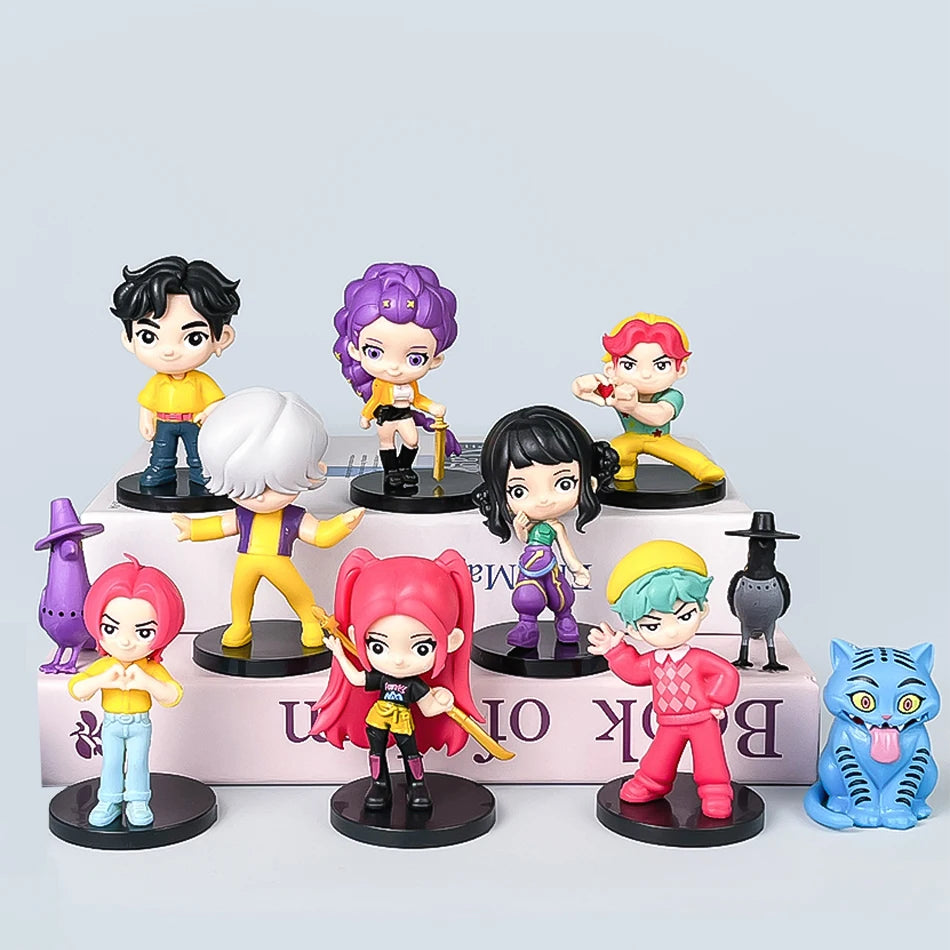10pcs Witch Huntress Squad Anime Figures – Q Version Collectible Figurines for Fans, Christmas Gift