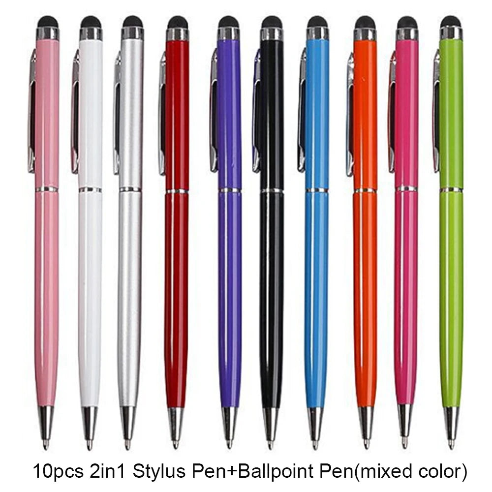 10pcs Universal Stylus Pens - Touch Screen Drawing Pencils for iPad, iPhone, Android & Tablets