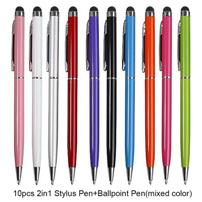 10pcs Universal Stylus Pens - Touch Screen Drawing Pencils for iPad, iPhone, Android & Tablets
