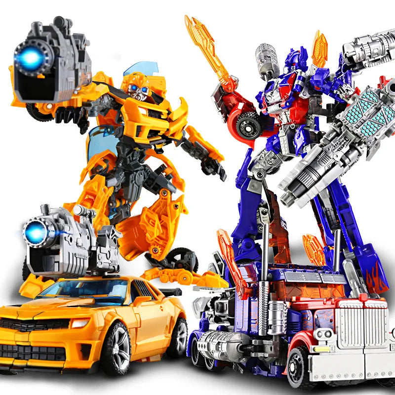 Robot Car Transformation Toy - Alloy Plastic Optimus Prime Action Figure Kids Birthday Gift