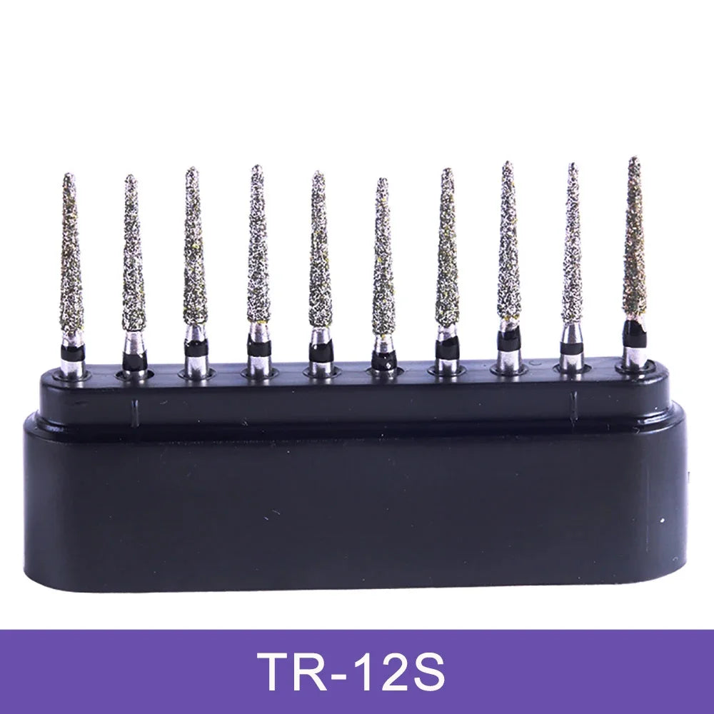 AZDENT Dental Diamond Burs Kit – Multiple Models with Black Storage Box for High-Speed Handpiece