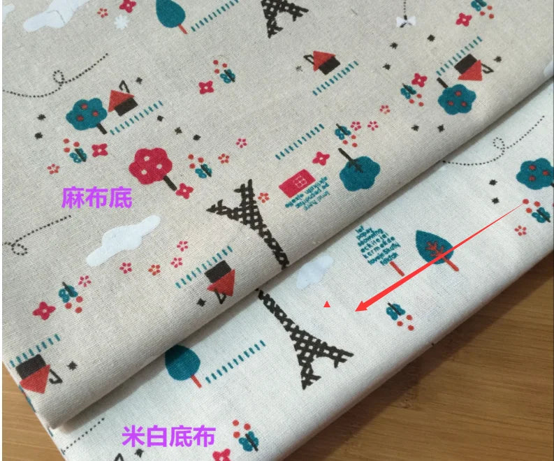 African Ankara Cotton Fabric - World Map Print for Sewing, Tablecloths, Pillows, Bags & Curtains