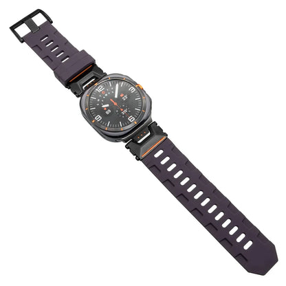 Soft Silicone Luxury Sport Strap for Samsung Galaxy Watch Ultra 47mm — No-Gap Curved End Band for Men