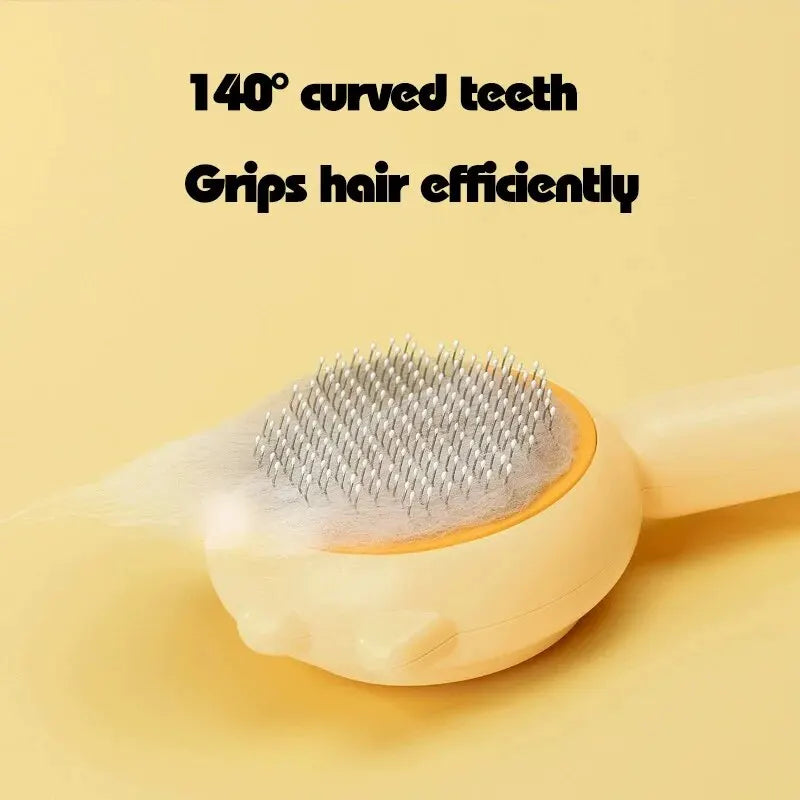Pet Comb One-Key Hair Removal Cleaning Brush - Magic Massage Grooming Needle Scratcher for Cat Dog Care Supplies