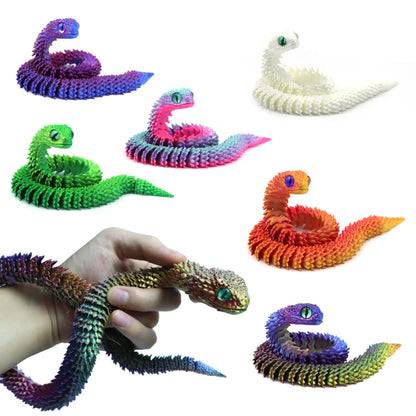 3D Printed Snake Egg Toys – Rotating Articulating Desktop Decorations & Anime-Inspired Home Decor Figures