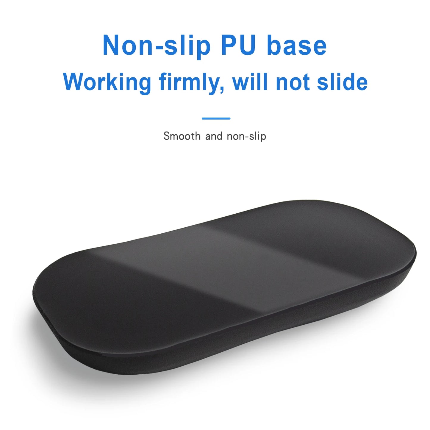 EXCO Ergonomic Silicone Mouse Wrist Rest – Leather Surface Cushion for Computer, Laptop, Office & Gaming Pain Relief