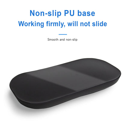 EXCO Ergonomic Silicone Mouse Wrist Rest – Leather Surface Cushion for Computer, Laptop, Office & Gaming Pain Relief