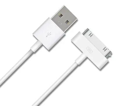 30-Pin USB Charging Cable Adapter - Data Sync and Charger Accessory for iPhone 3G, 3GS, 4, 4S, iPad 1–3, and iPod