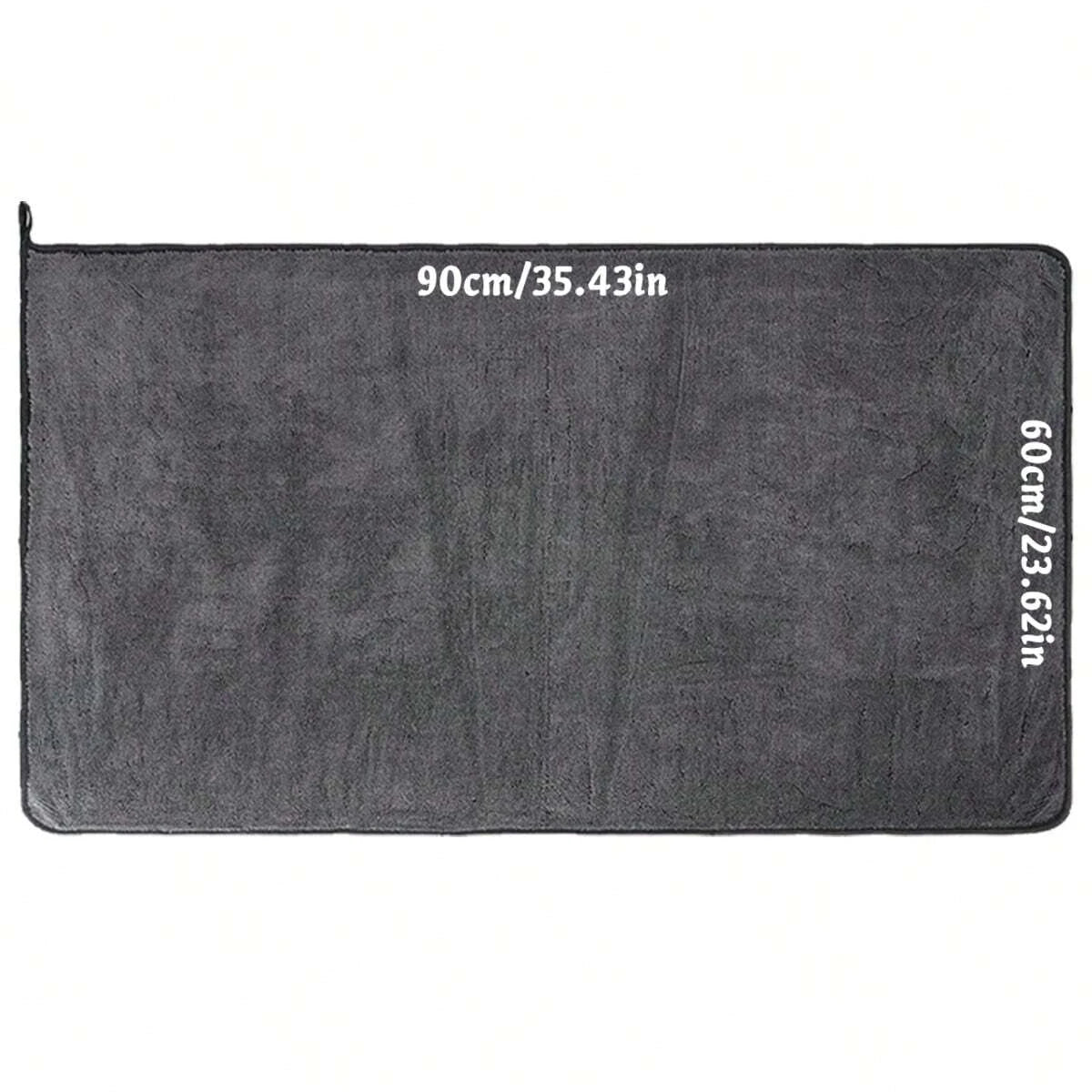 Dark Gray Car Microfiber Towel - Oversized Ultra Absorbent Cleaning Cloth for Car Wash & Detailing