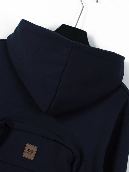 Autumn/Winter Loose Cotton Hoodie – Unisex Casual American Fashion Backpack Style