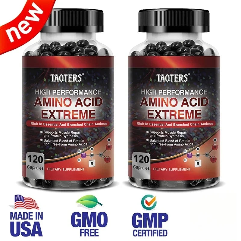 Advanced Bodybuilding Amino Acid Capsules – Boost Strength, Endurance, Muscle Mass & Energy