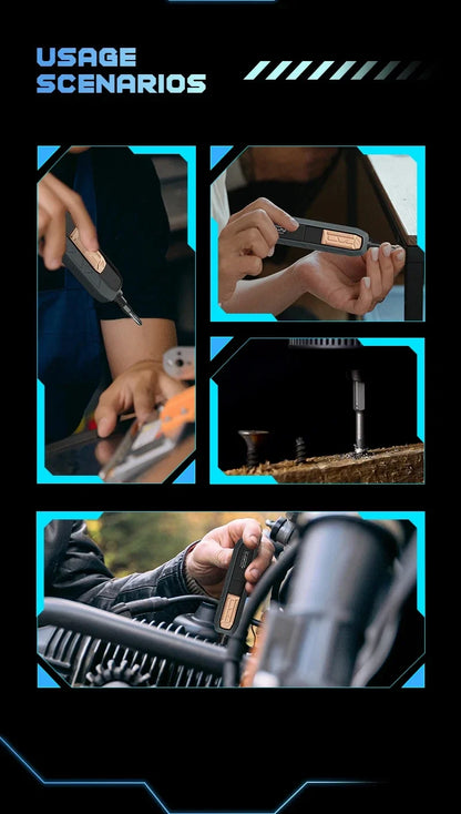 180-in-1 Precision Electric Screwdriver Set — Magnetic Phillips, Torx & Hex Bits with LED Repair Tool Kit Gift for Men