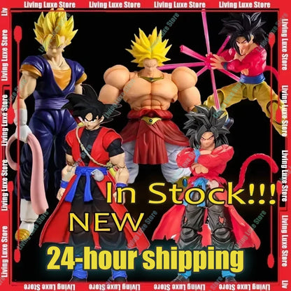 Dragon Ball SHF SSJ4 Super Saiyan 4 Goku & Broly Action Figures — Demoniacal Fit Collectible Model Toy