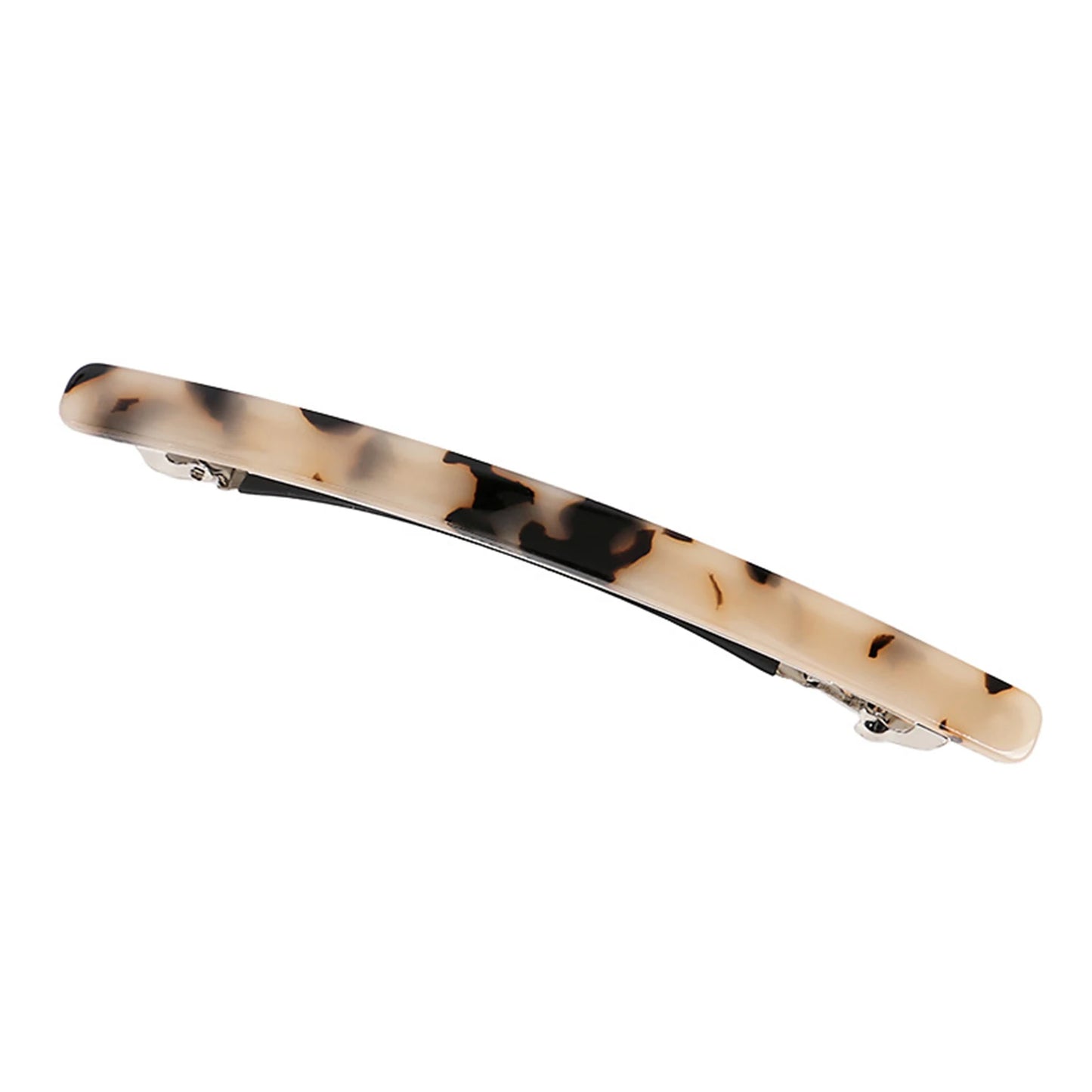 Korean Pearl White Spring Hair Clip – Refreshing Ponytail Clip for Short Hair & Half Up Styles