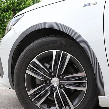 Carbon Fiber Pattern Car Wheel Fenders | Tire Arches Decorative Lips for General Vehicles