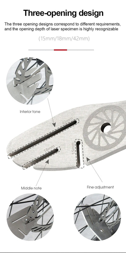Bicycle Disc Brake Repair Wrench – Stainless Steel Disc Flattening & Adjustment Tool for Road & Mountain Bikes
