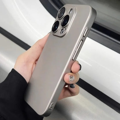 Ultra-Thin Matte iPhone Case - Slim Shockproof PC Cover with Glass Camera Protection for iPhone 11–16, Plus & Pro Max Models