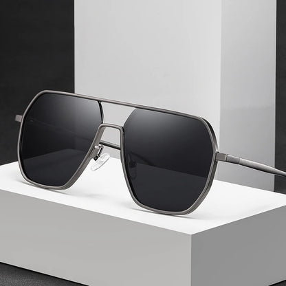 Luxury Metal Photochromic Sunglasses – Fashion Polarized UV400 Chameleon Anti-Glare Driving Glasses for Men & Women