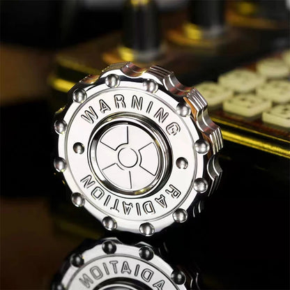 Radiation Warning Fidget Slider Spinner – EDC Gear Hand Clicker for ADHD & Stress Relief