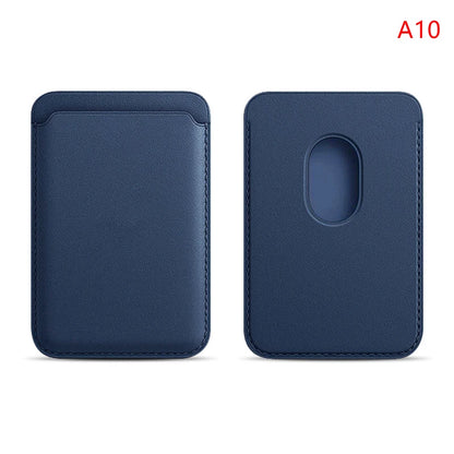 Luxury Magnetic Leather Wallet Case for iPhone 12–16 Pro Max — MagSafe Card Holder Phone Cover