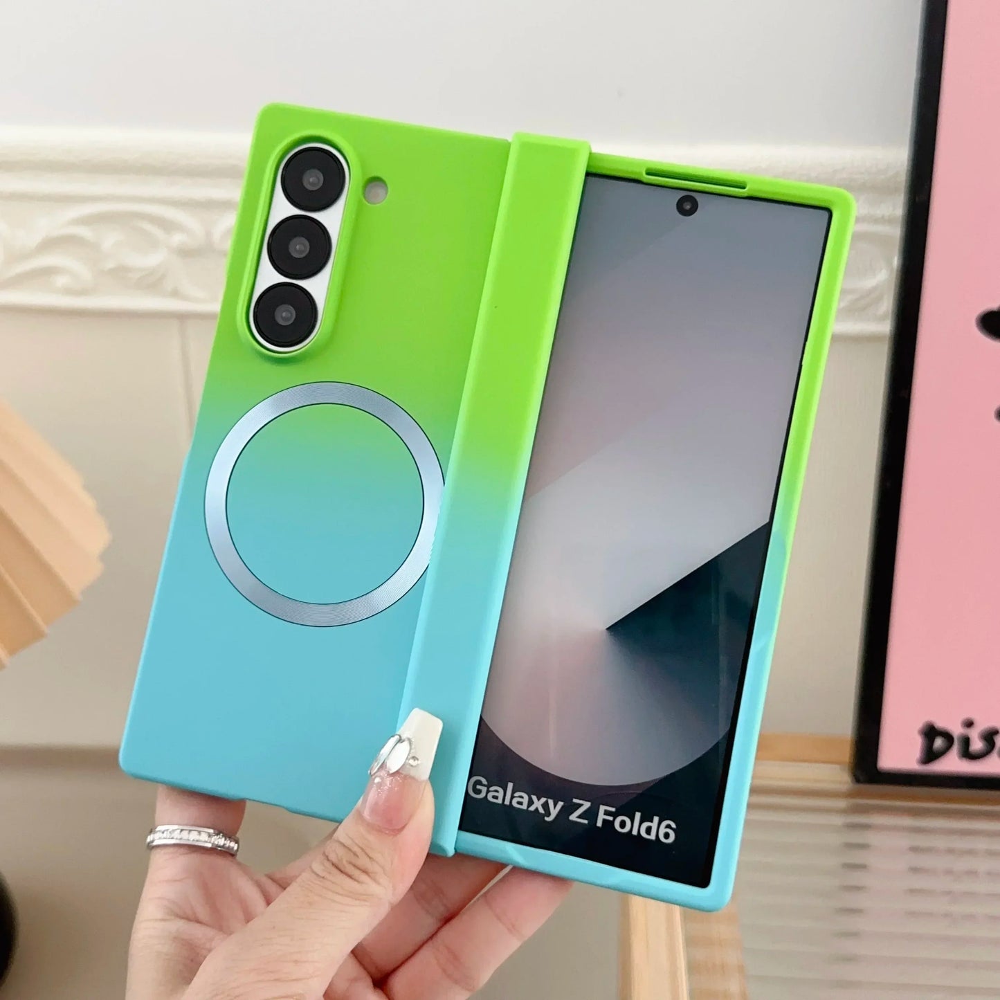 Magnetic Hinge Protection Case for Samsung Galaxy Z Fold 7/6/5/4/3 5G - Shockproof Foldable Phone Cover with Hinge Guard