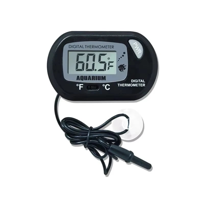 Waterproof Digital Aquarium Thermometer – Suction Cup Temperature Gauge for Fish Tanks & Reptiles