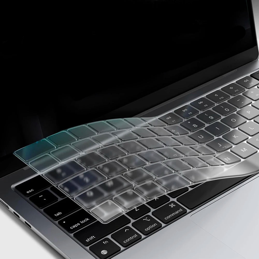 TPU Ultra-Thin MacBook Keyboard Cover - Clear Protector for MacBook Pro & Air 13/15-Inch M1–M4 Models