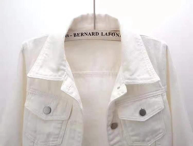 Women’s Denim Jacket – Spring & Autumn Short Coat, Casual Pink Jean Jackets, Loose Purple, Yellow & Blue Outerwear Tops