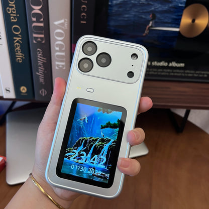 Smart LCD Phone Case - Interactive Rear Display Protective Cover for iPhone