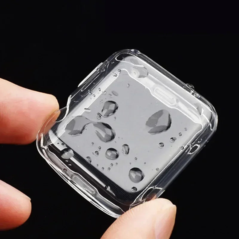Soft TPU Full Case Screen Protector for Apple Watch Series 2-10 & SE/Ultra – 41mm-49mm iWatch Cover