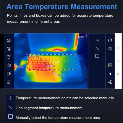 TOOLTOP T7 Android Thermal Imager – 256x192 Mobile Thermal Imaging Camera, Type-C, 25Hz for Solar Panel & Device Fault Detection
