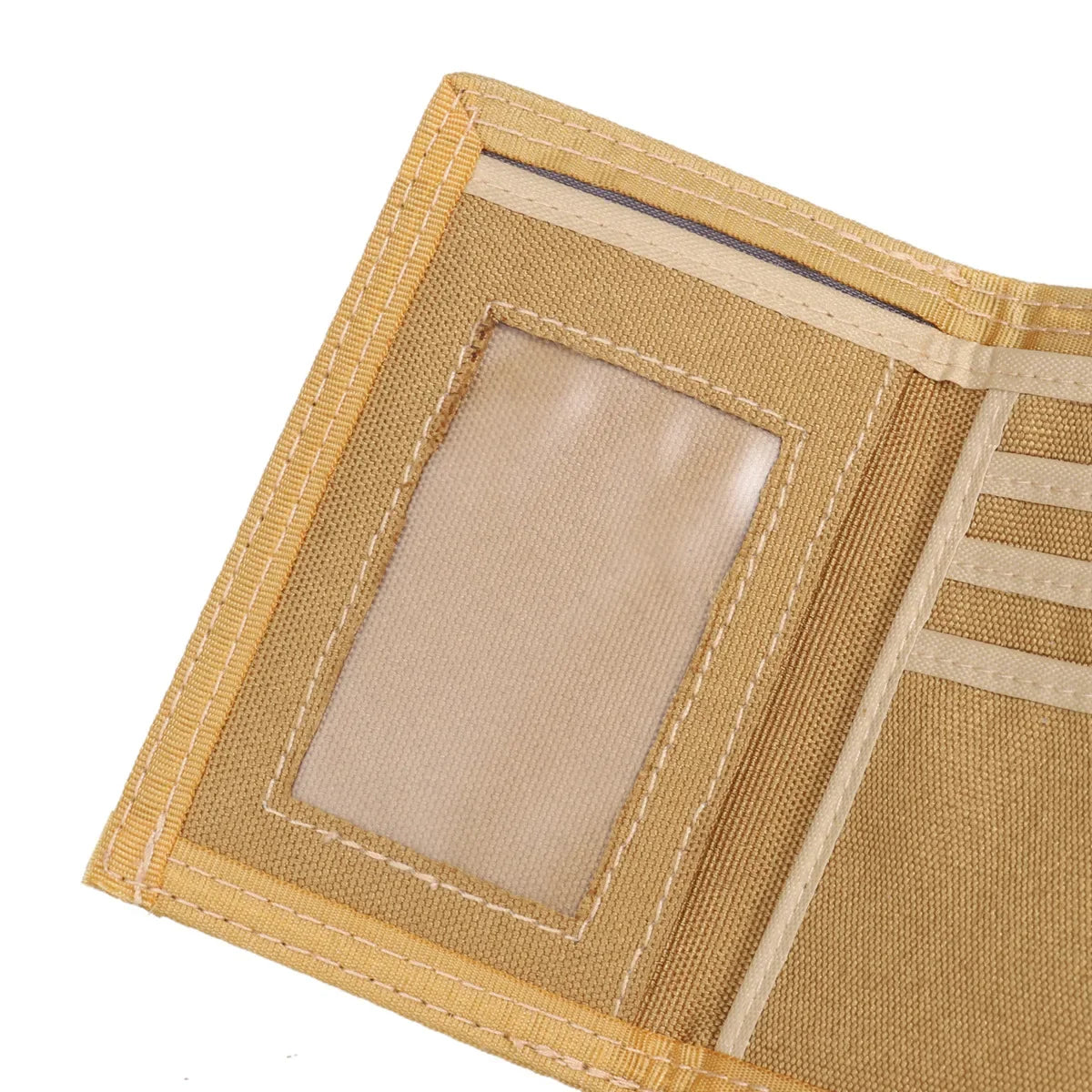 Men's Korean Tri-Fold Coin Purse – 5 Colors, Slim Canvas Wallet, Multifunctional Card Holder
